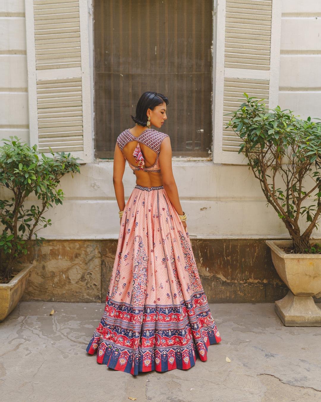 Aditi Gupta - Soft Pink Bandhani Lehenga Set