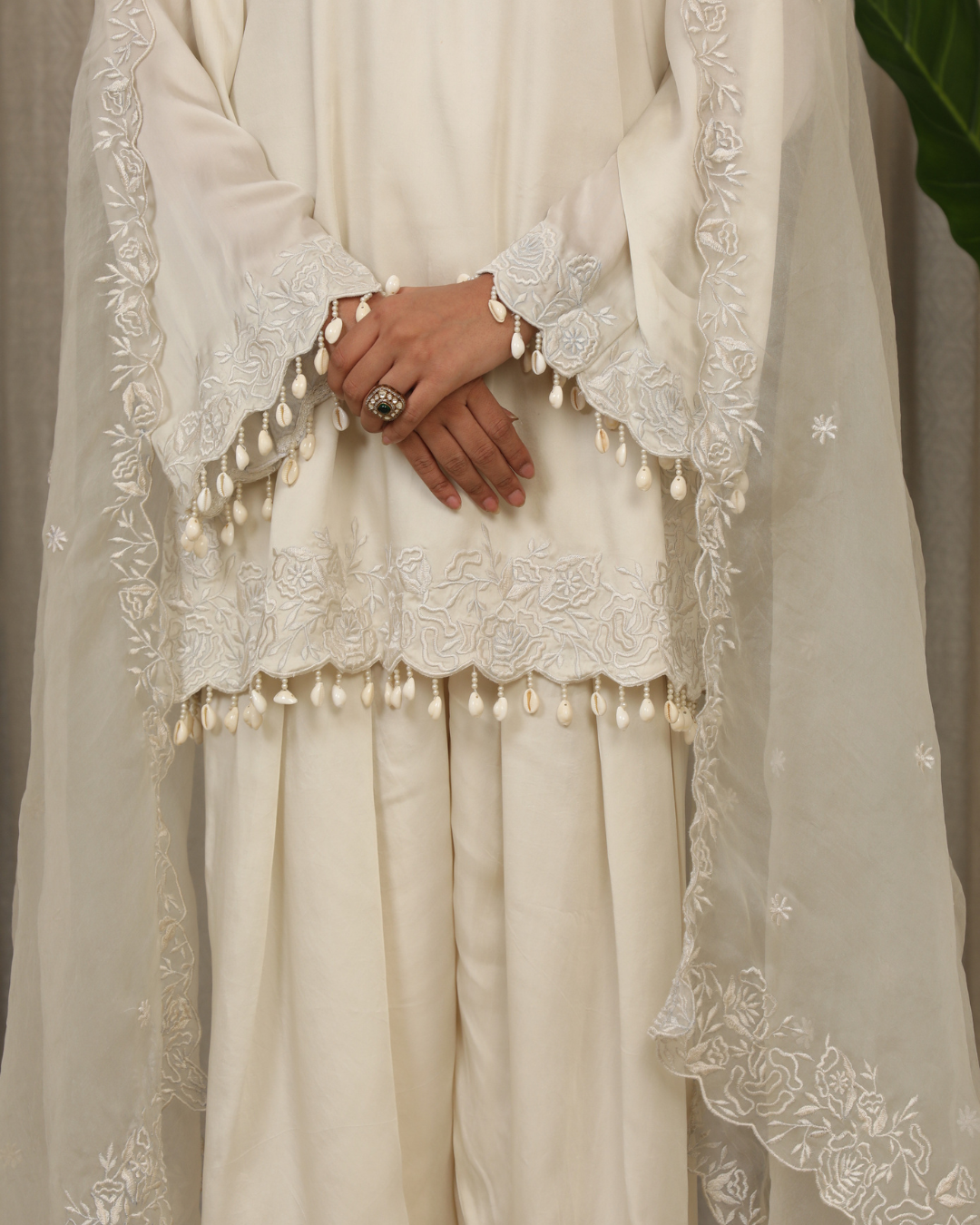 Esha Koul - White Richa Set