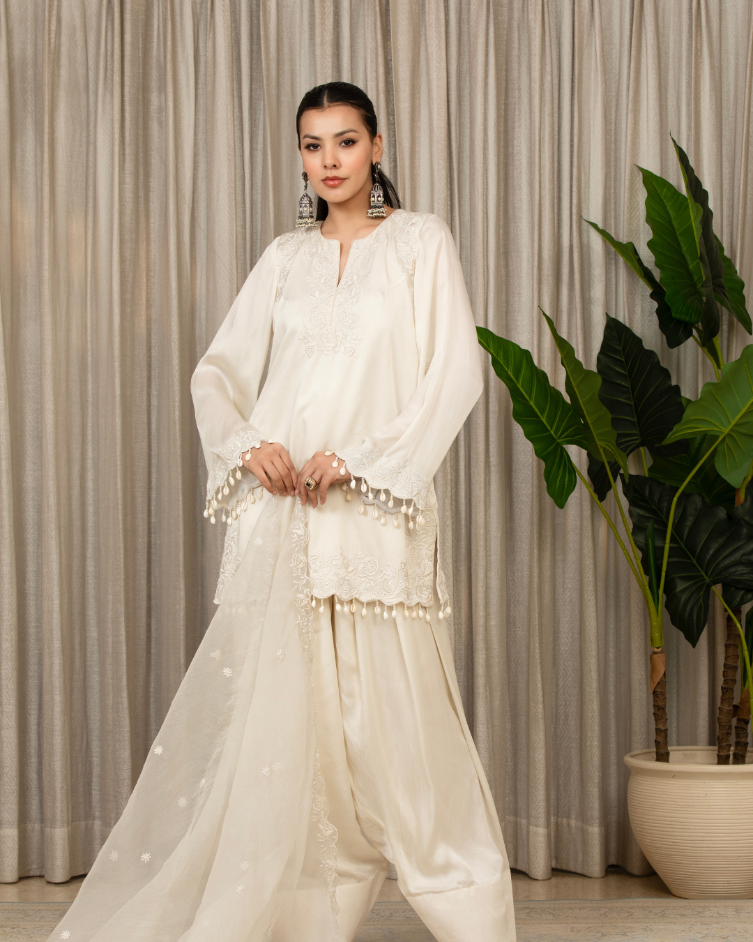 Esha Koul - White Richa Set