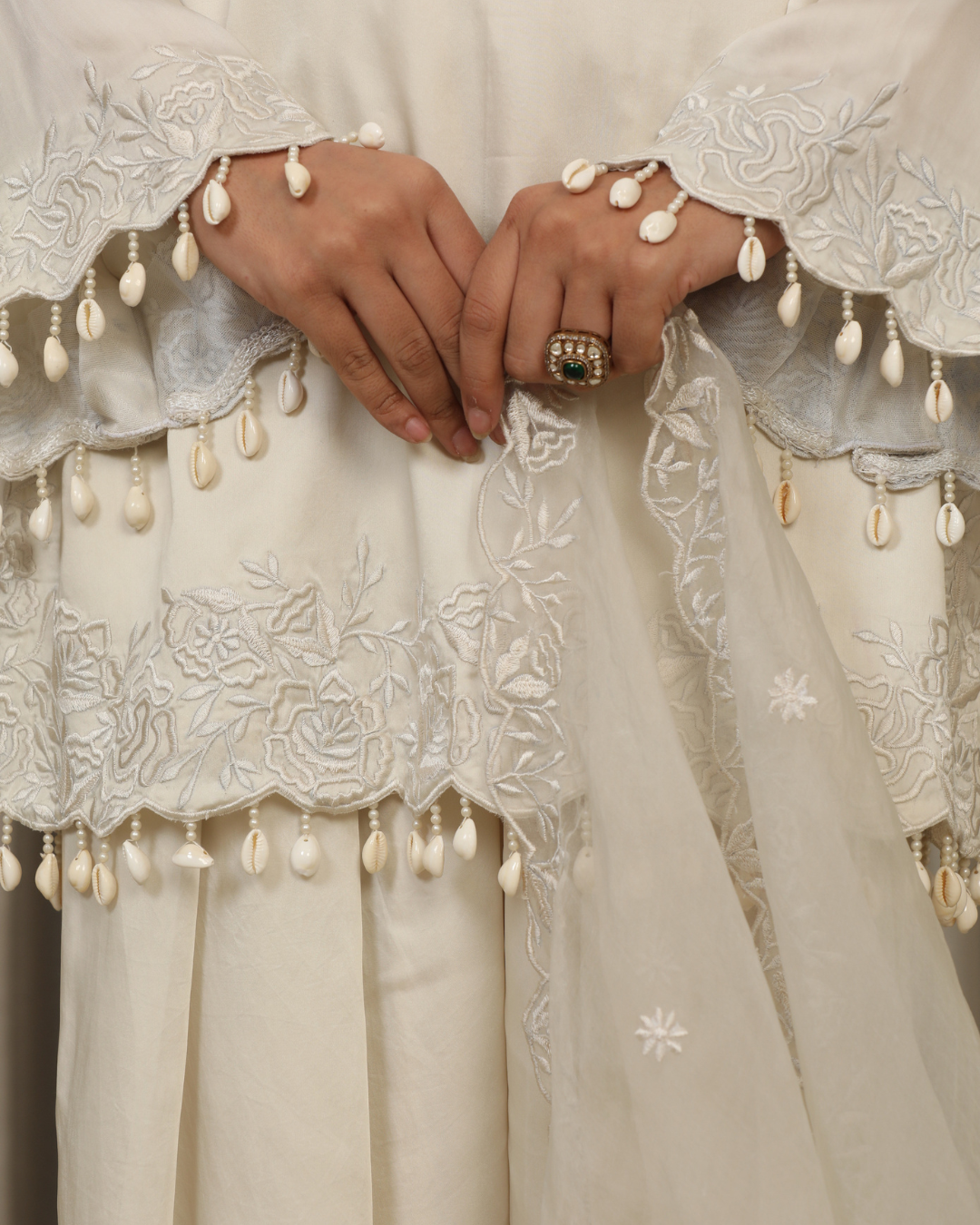 Esha Koul - White Richa Set