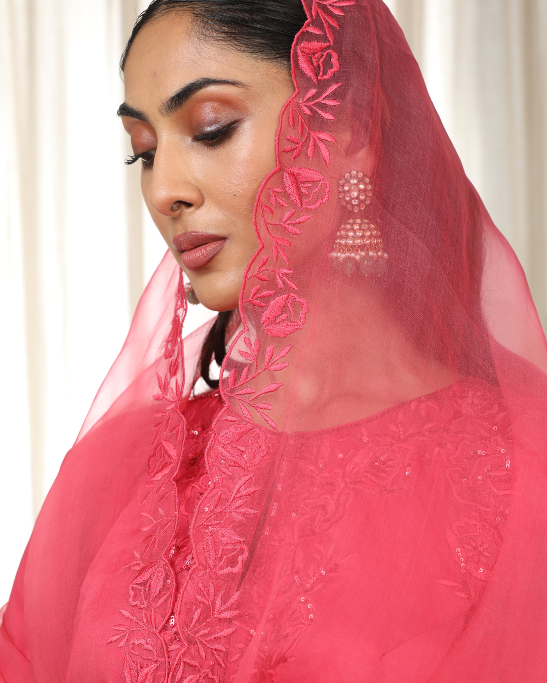 Esha Koul - Kashmiri Pink Richa Set