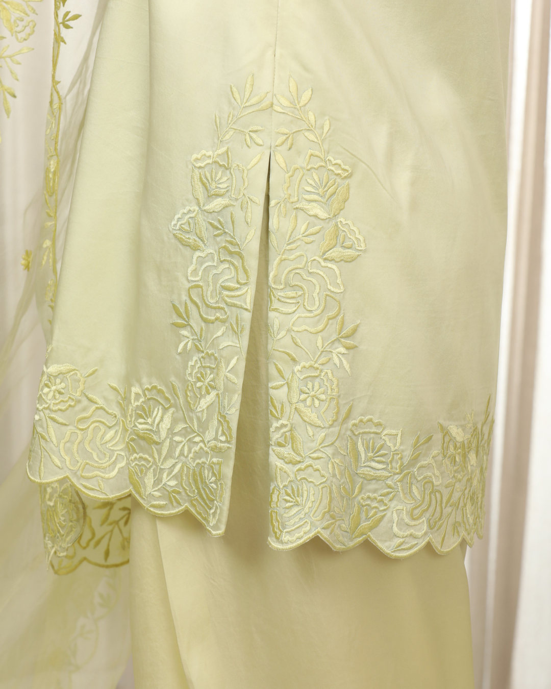 Esha Koul - Butter Yellow Richa Set