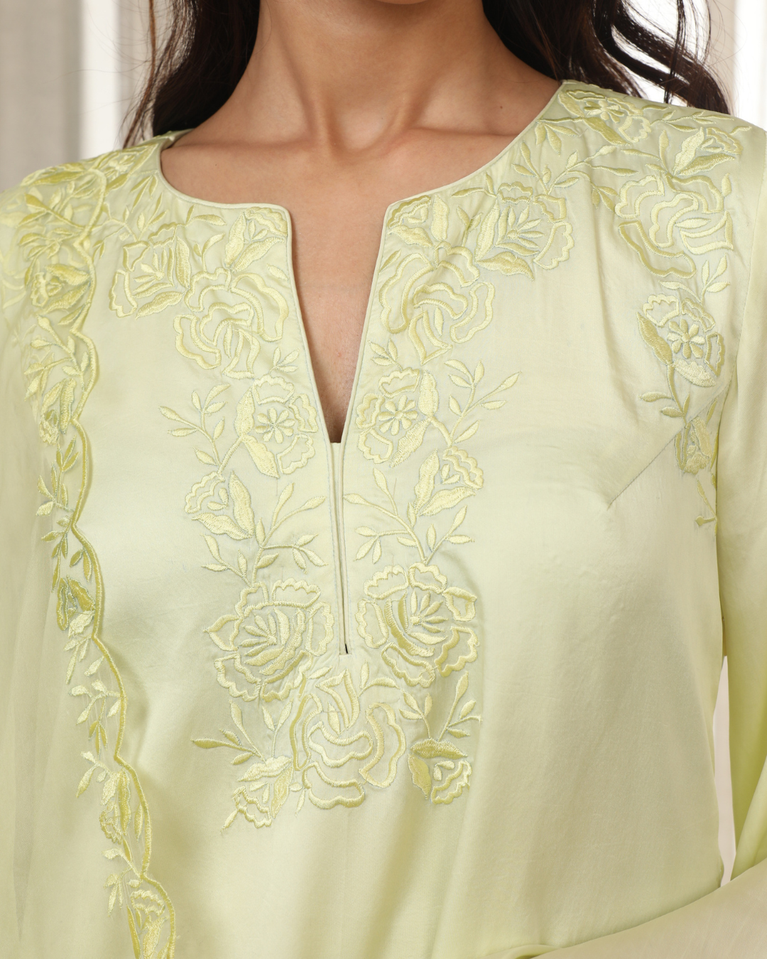 Esha Koul - Butter Yellow Richa Set