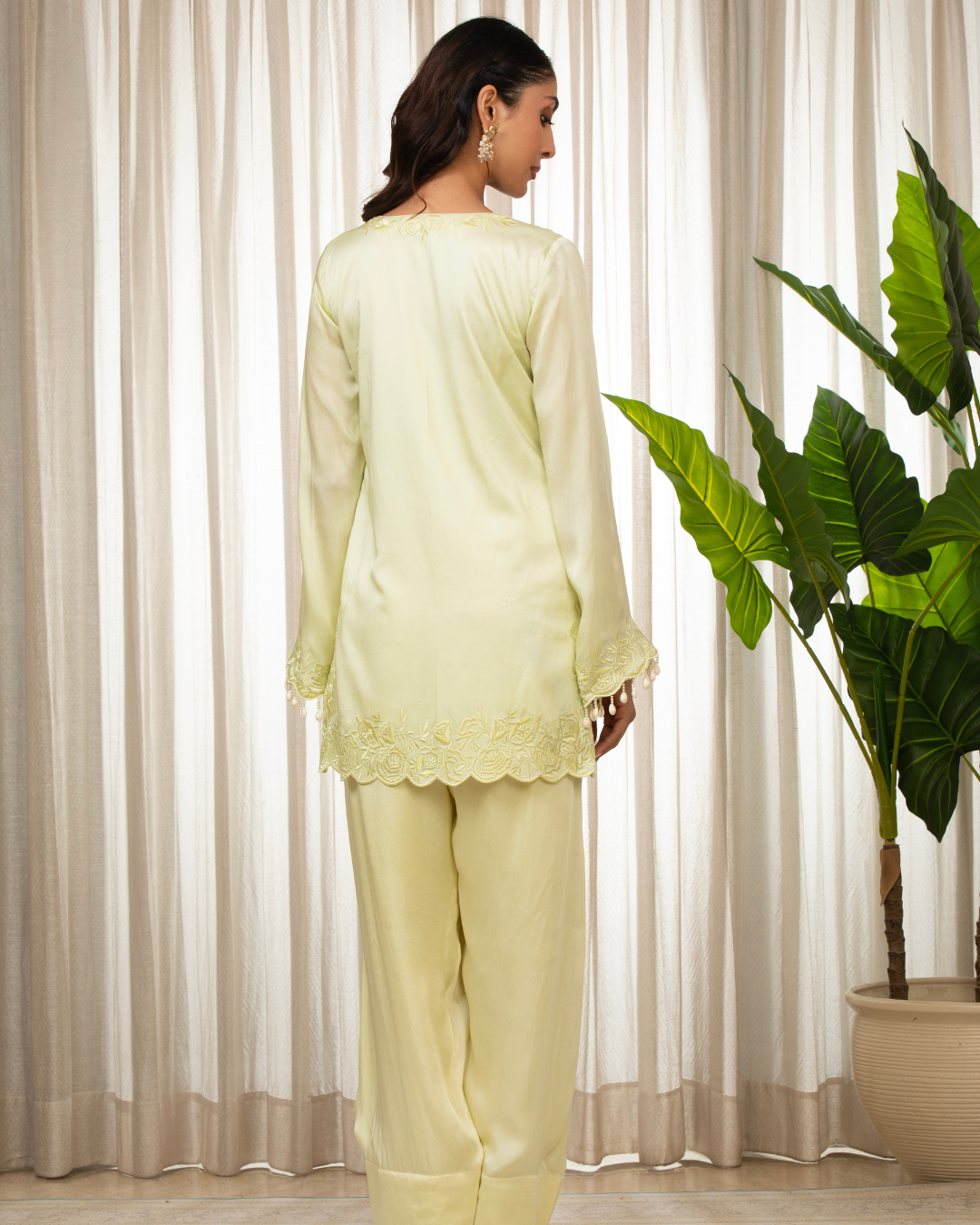 Esha Koul - Butter Yellow Richa Set