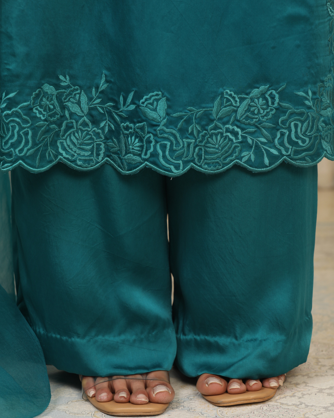 Esha Koul - Teal Richa Long Set