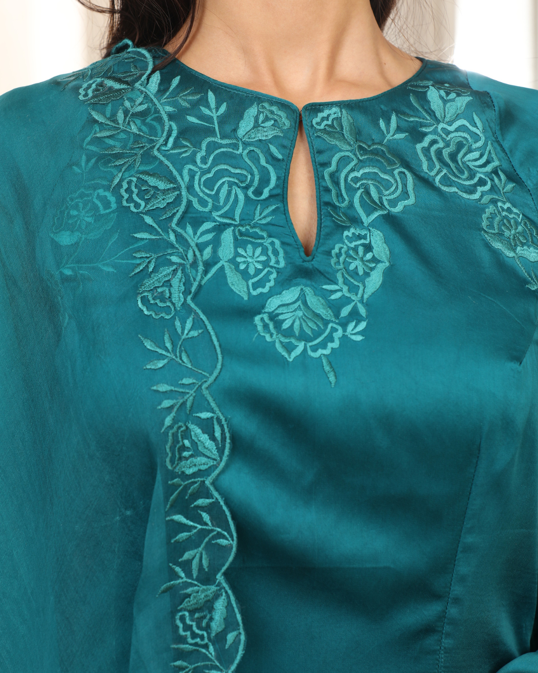 Esha Koul - Teal Richa Long Set