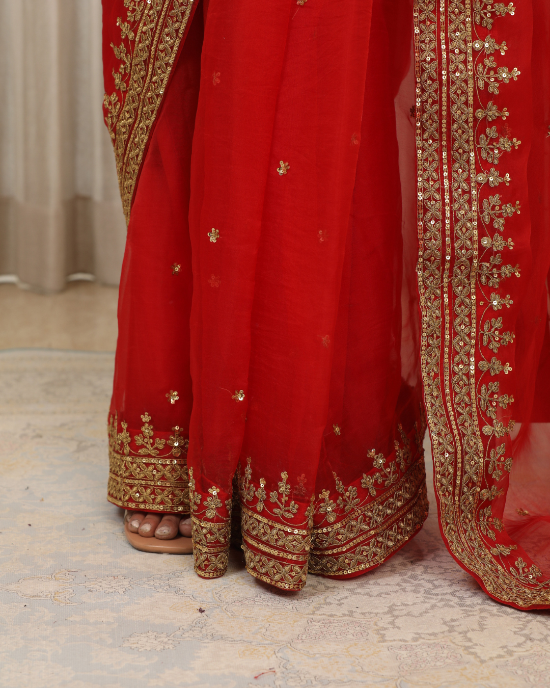 Esha Koul - Laal Andaaz Saree Set