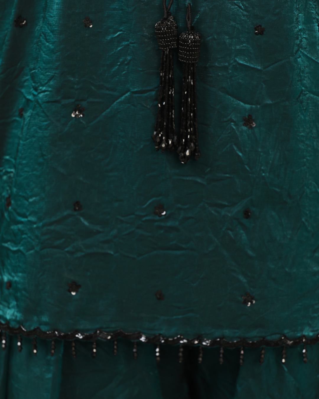Esha Koul - Teal Jasmine Kurta Set
