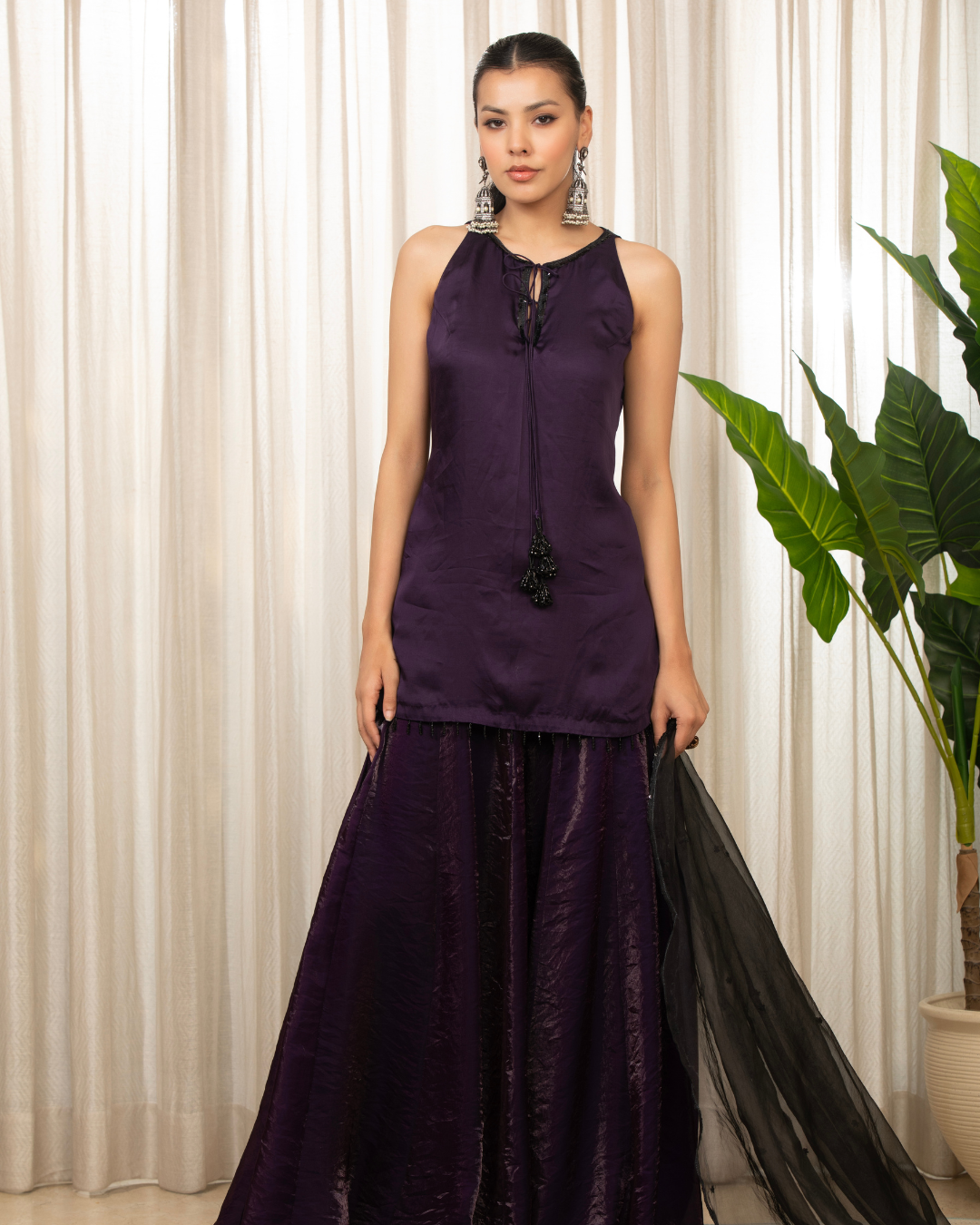 Esha Koul - Jasmine Purplish Sharara Set