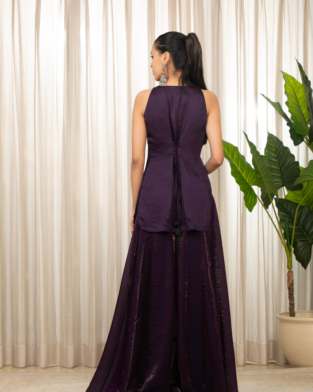 Esha Koul - Jasmine Purplish Sharara Set