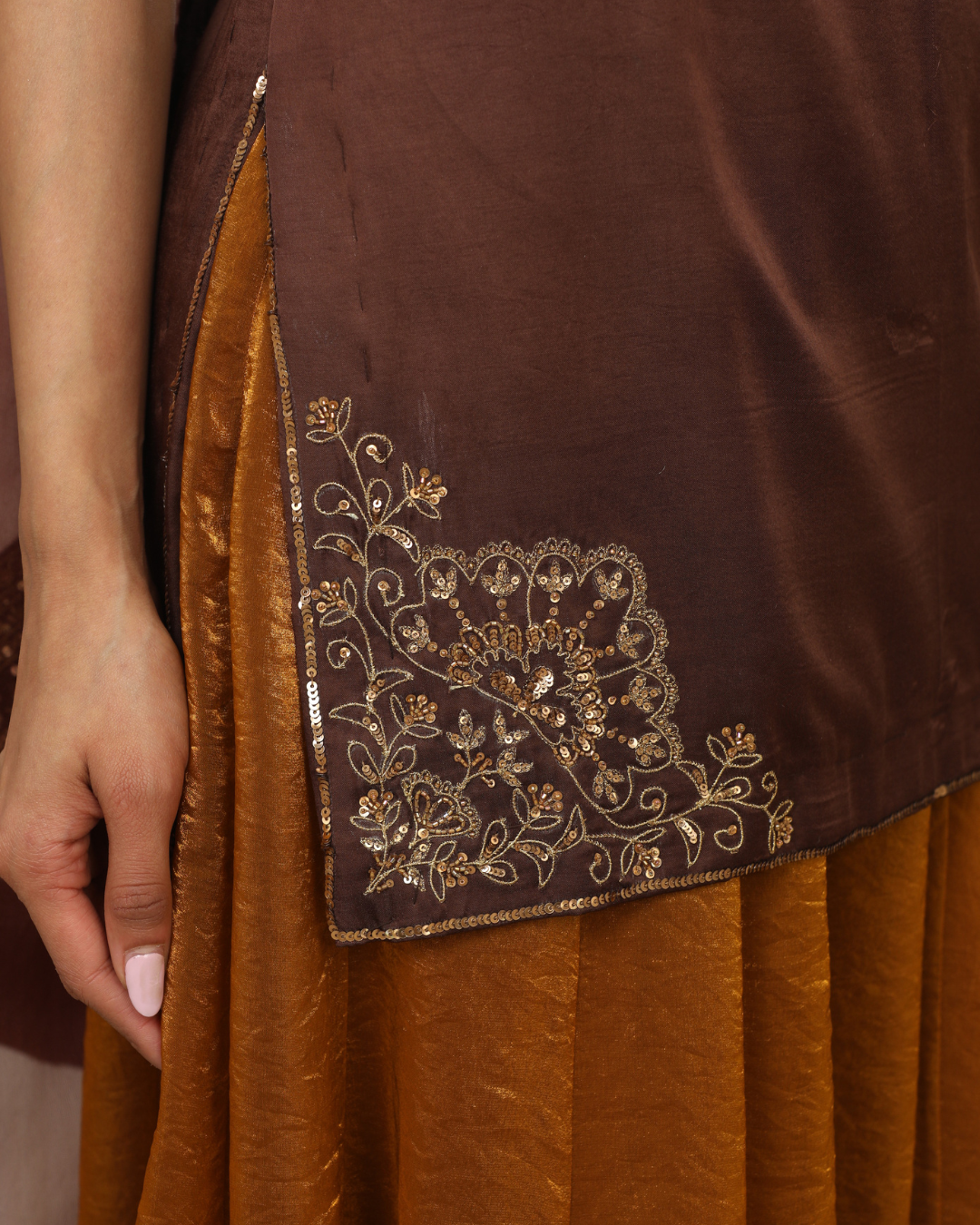 Esha Koul - Jasmine Goldenish Sharara Set