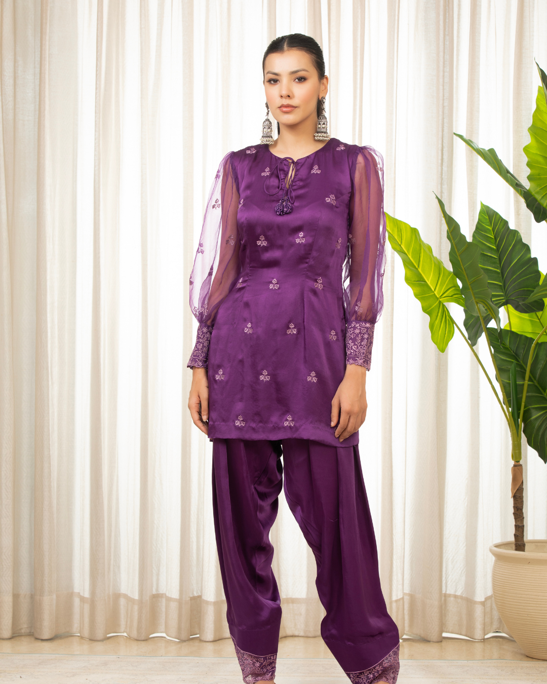 Esha Koul - Purple Kurta Set