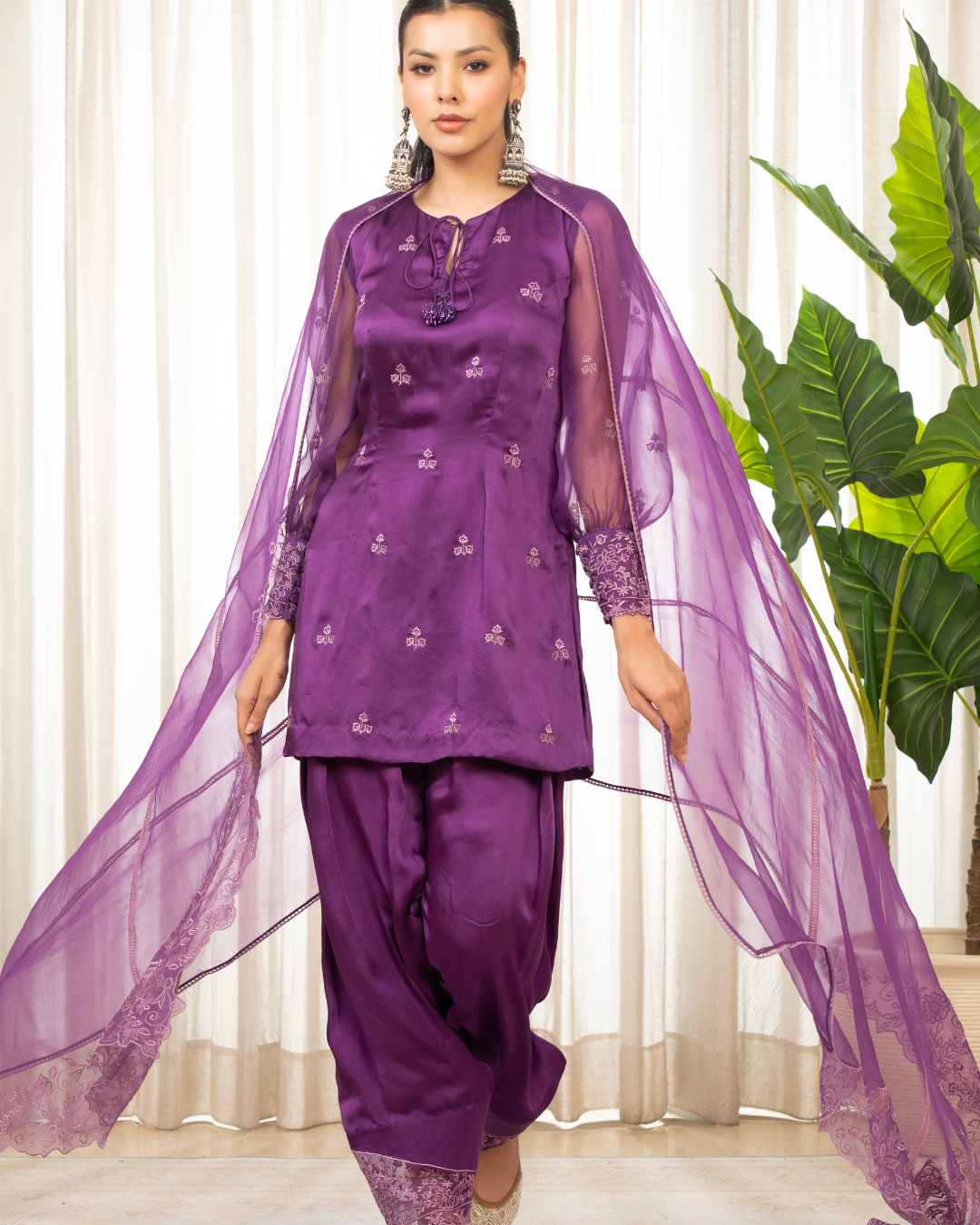 Esha Koul - Purple Kurta Set