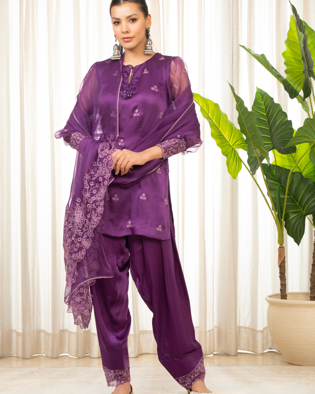 Esha Koul - Purple Kurta Set