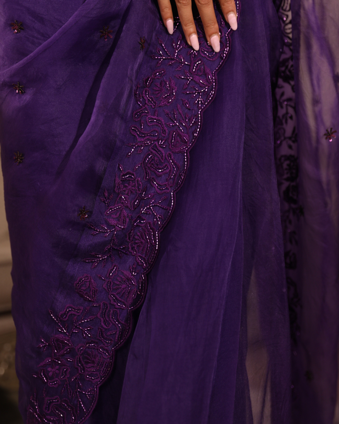 Esha Koul - Purple Nyra Saree Set