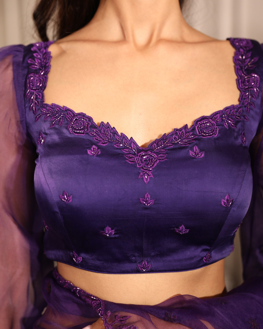 Esha Koul - Purple Nyra Saree Set