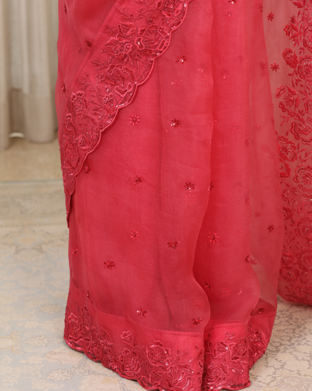 Esha Koul - Pink Nyra Saree Set
