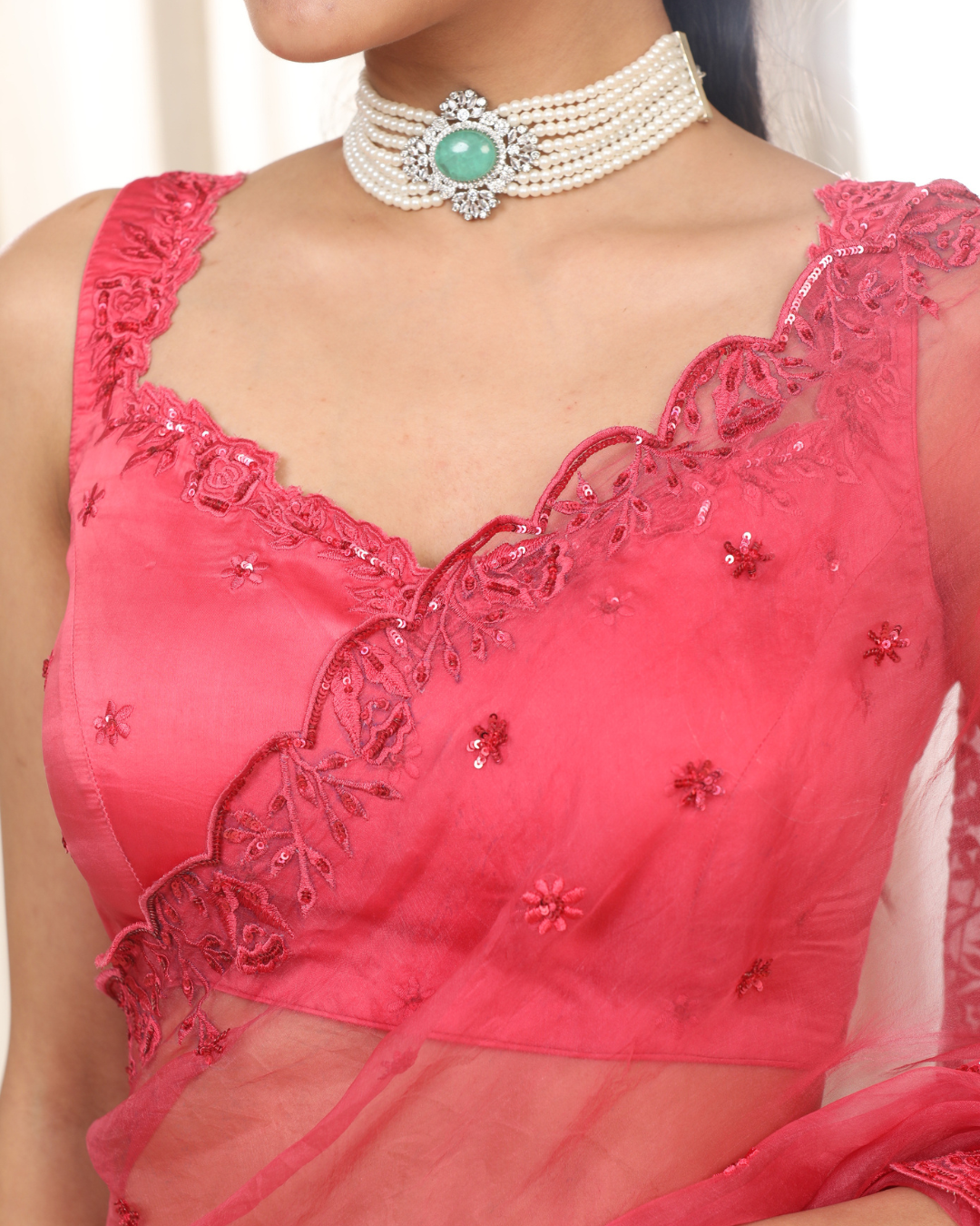 Esha Koul - Pink Nyra Saree Set