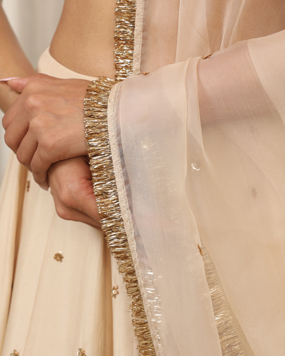 Esha Koul - Cream Lehenga Set