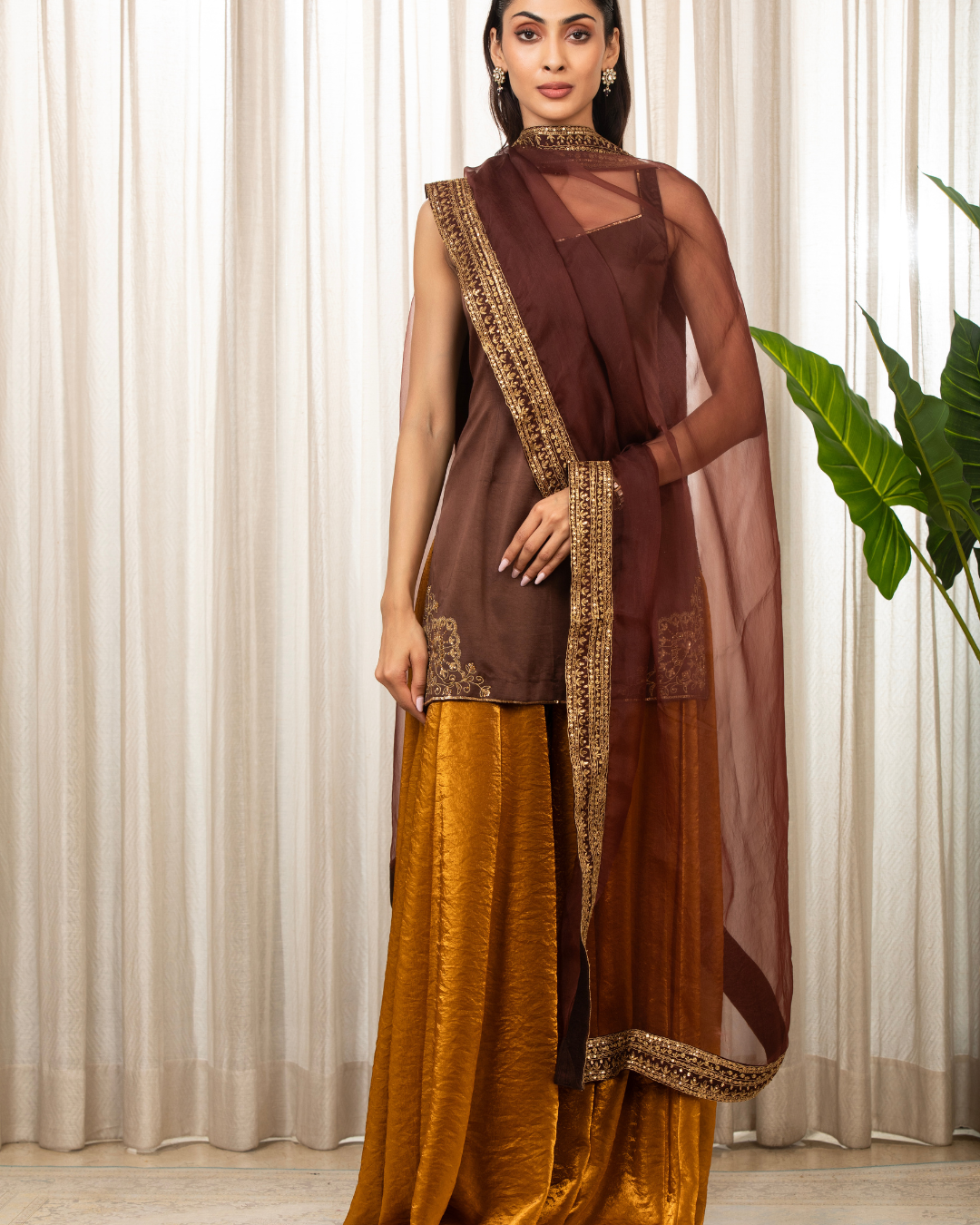 Esha Koul - Jasmine  Embroidered Kurta Set