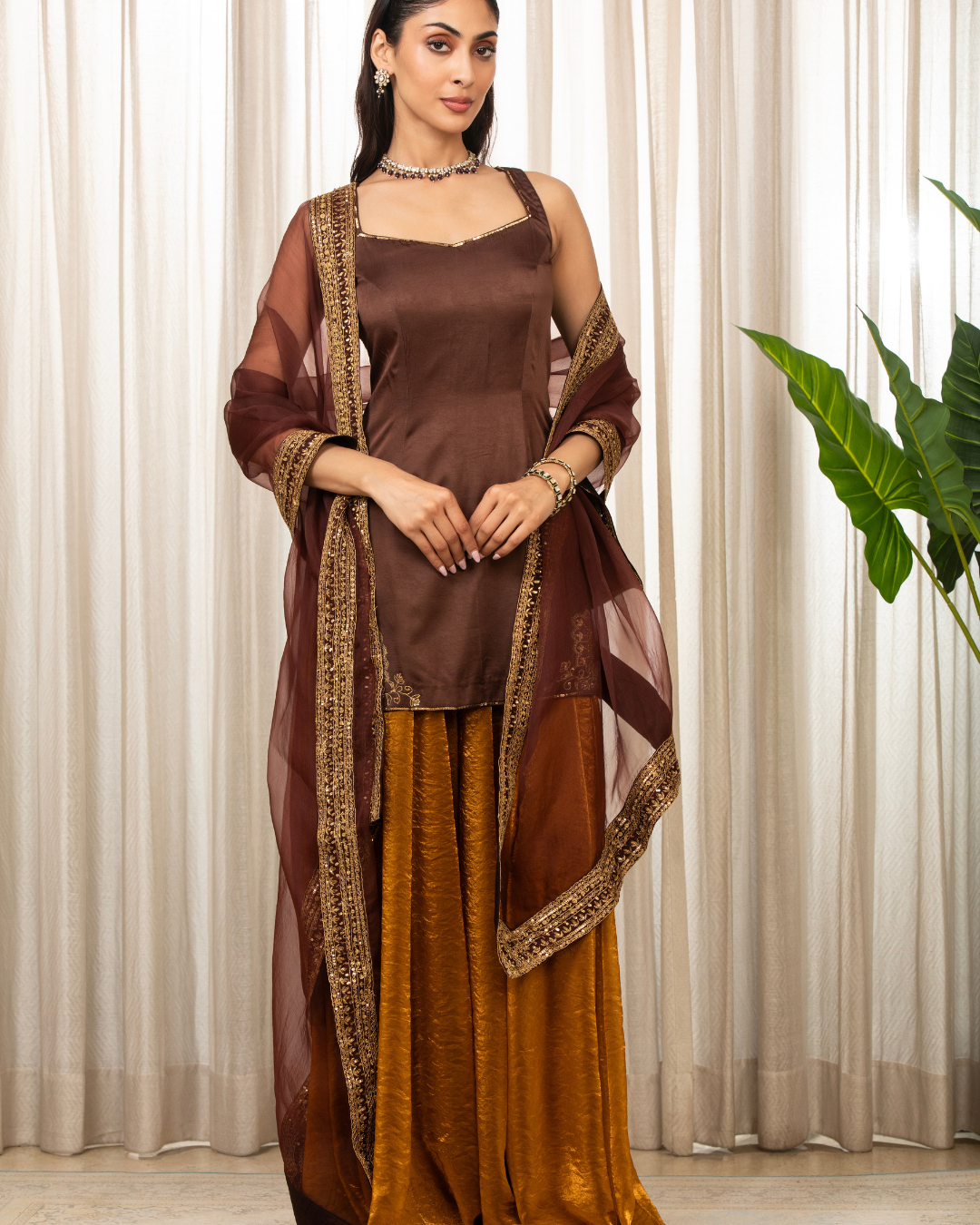 Esha Koul - Jasmine  Embroidered Kurta Set