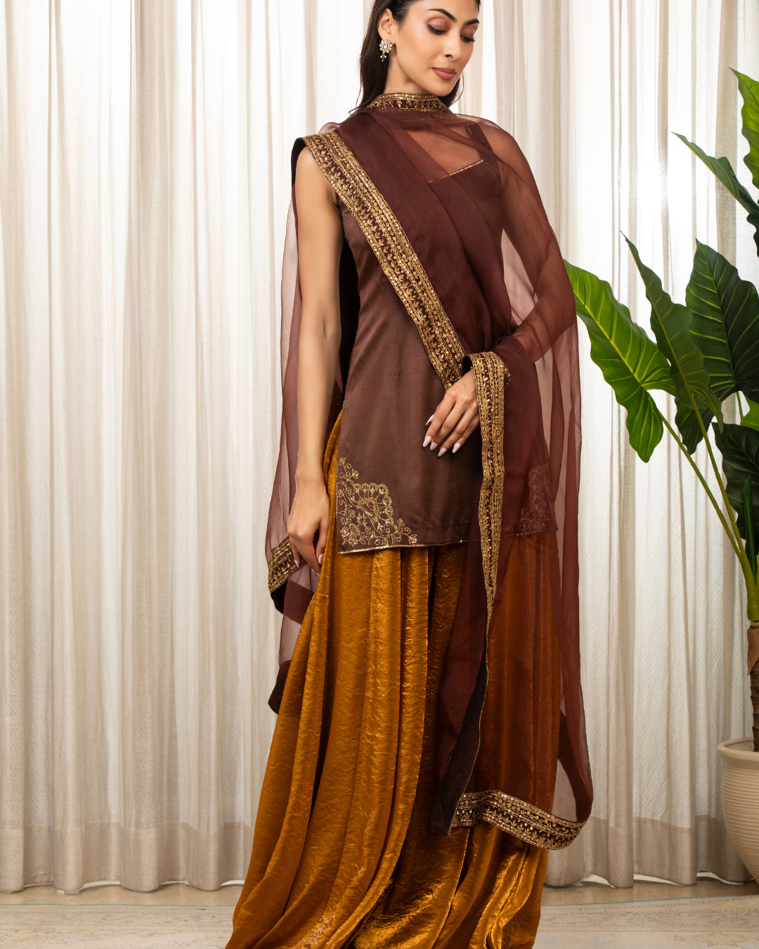 Esha Koul - Jasmine  Embroidered Kurta Set