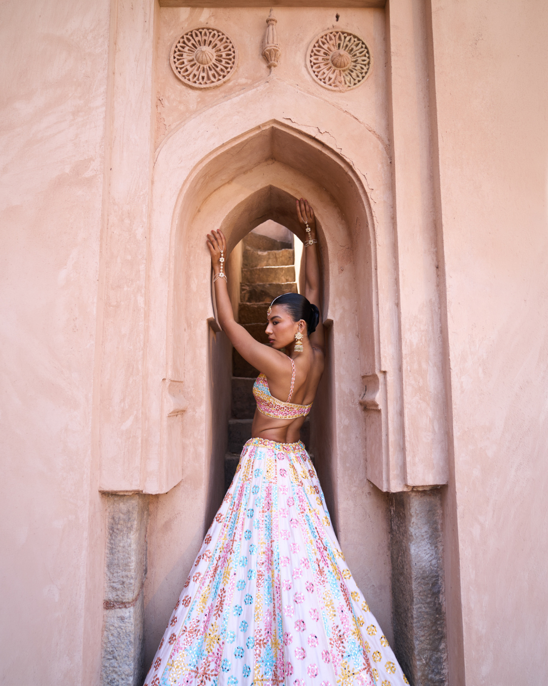 Angad Singh - PHOOL — Blush Pink Raw Silk Lehenga Set From Zariya