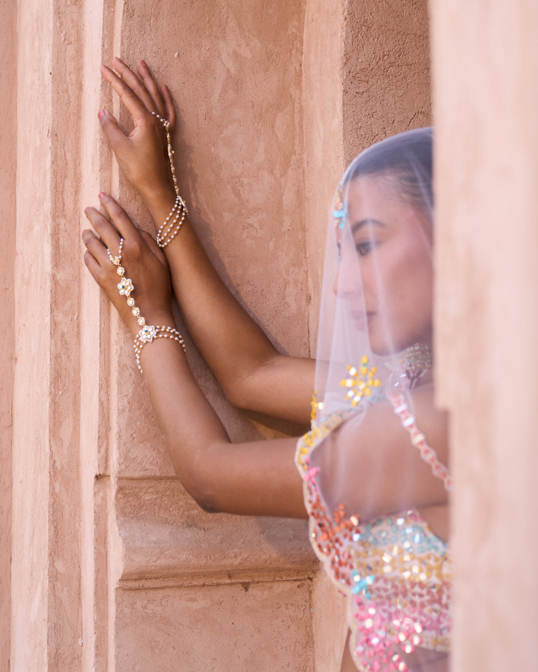 Angad Singh - PHOOL — Blush Pink Raw Silk Lehenga Set From Zariya