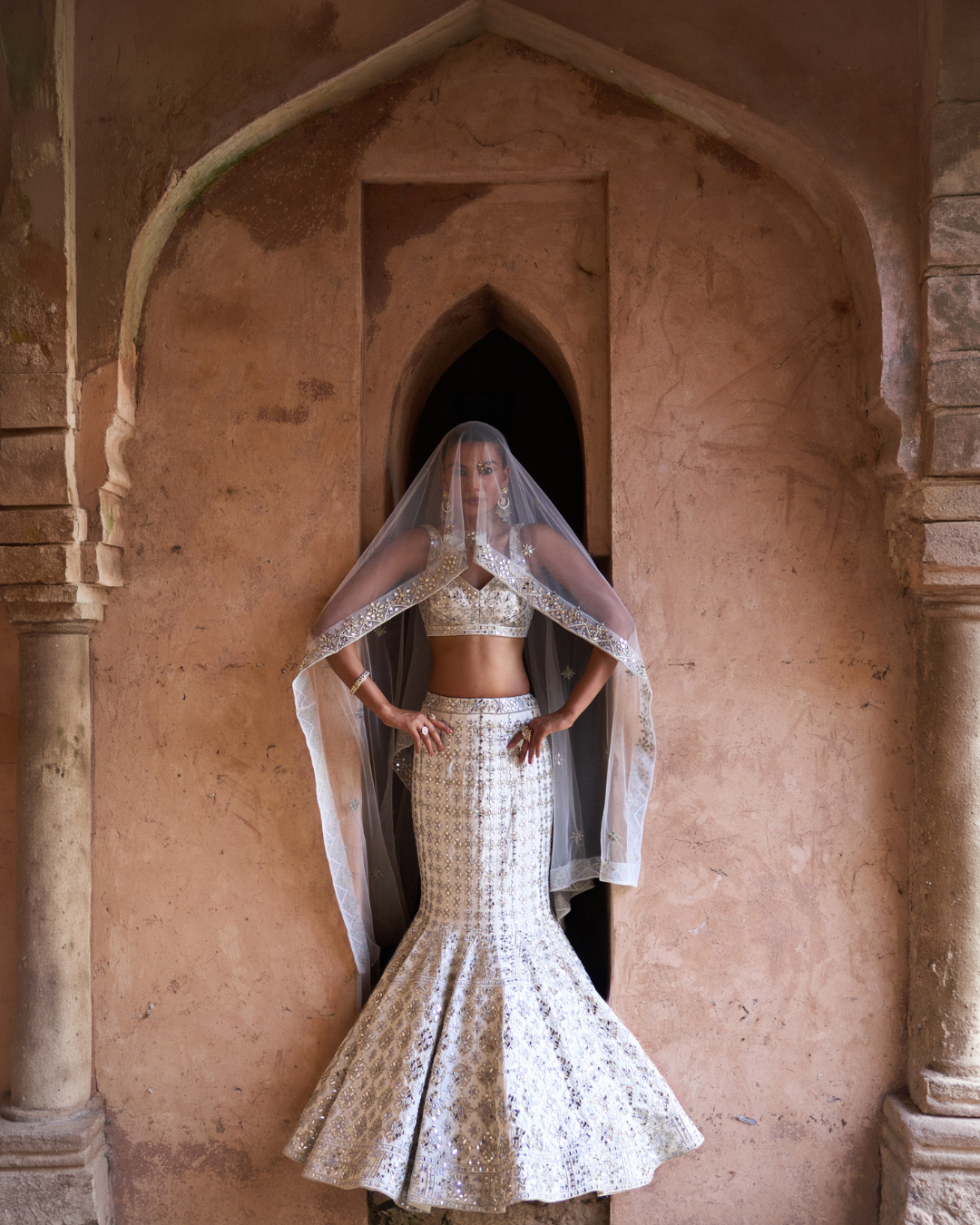 Angad Singh - NIRMAL — Ivory Raw Silk Lehenga Set From Zariya