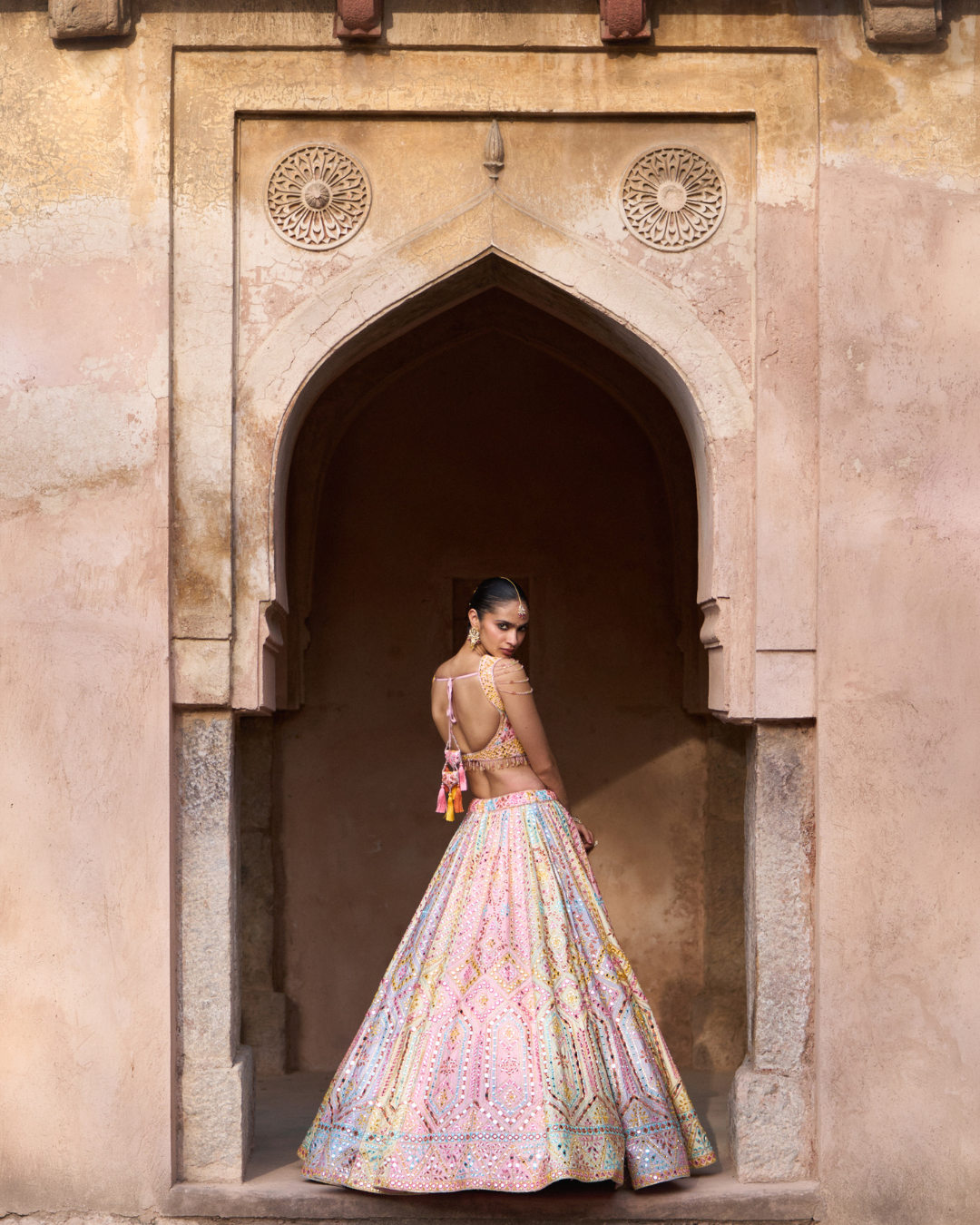 Angad Singh - SAVERA — Multi Raw Silk Lehenga Set From Zariya