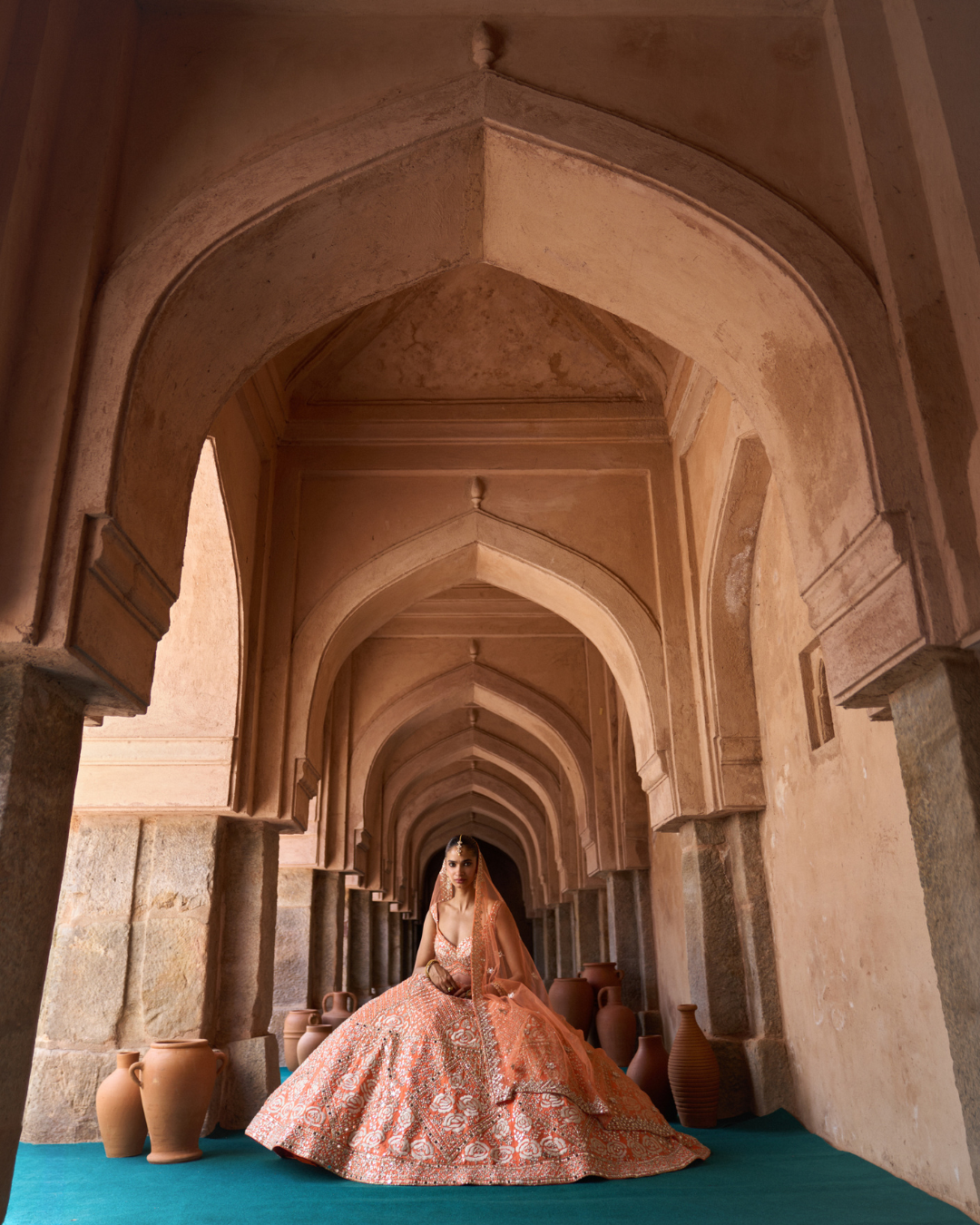 Angad Singh - SURAJ — Orange Raw Silk Lehenga Set From Zariya