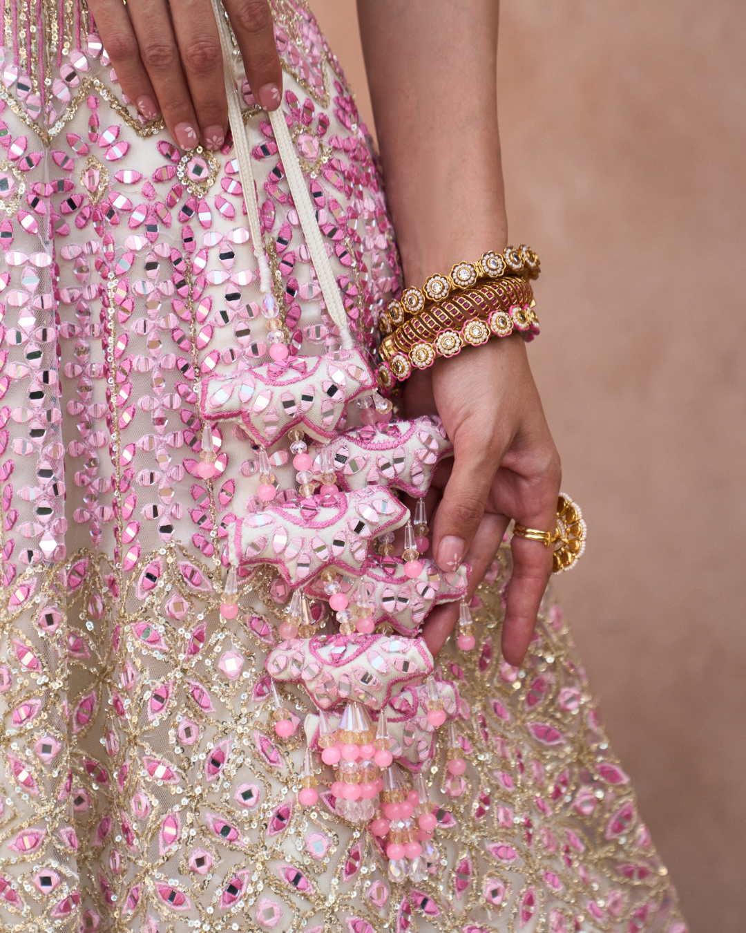 Angad Singh - GULAAB — Ivory Net Lehenga Set From Zariya