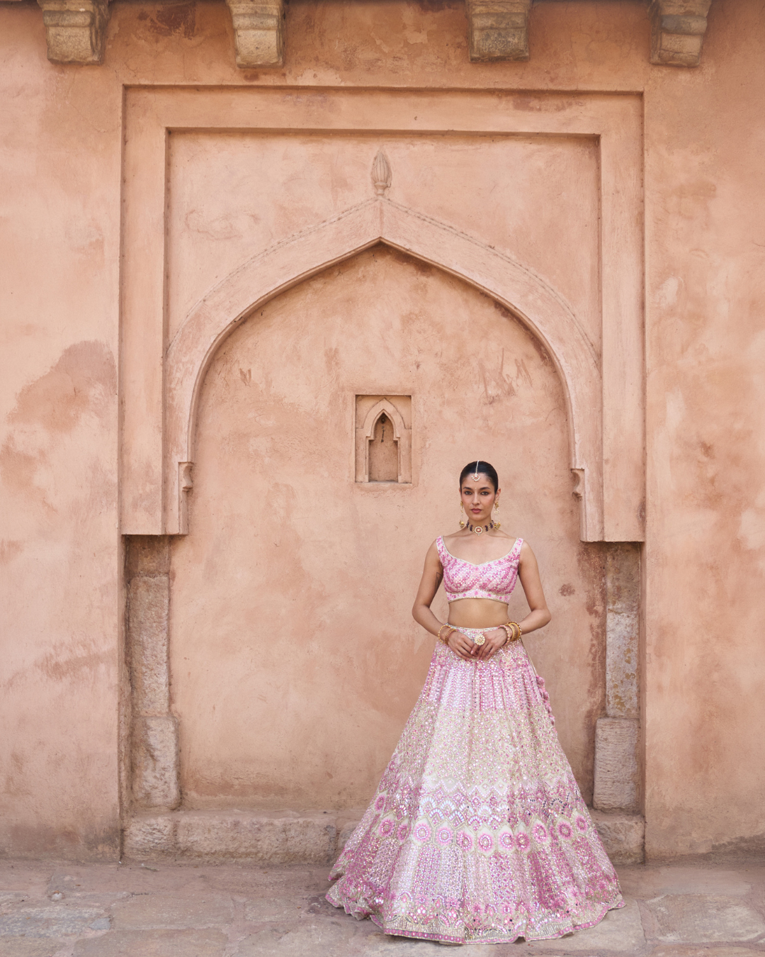 Angad Singh - GULAAB — Ivory Net Lehenga Set From Zariya