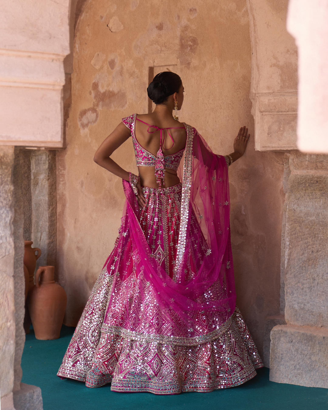 Angad Singh - AGNI — Multicolored Raw Silk Lehenga Set From Zariya