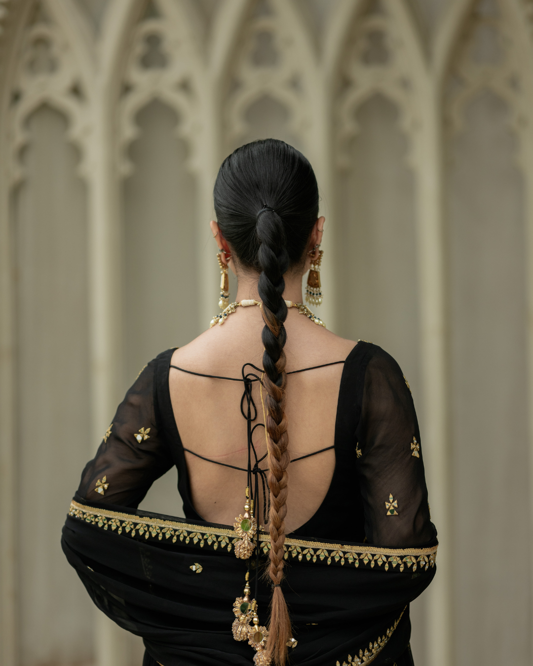 Esha Koul - Black Anarkali From Mirror