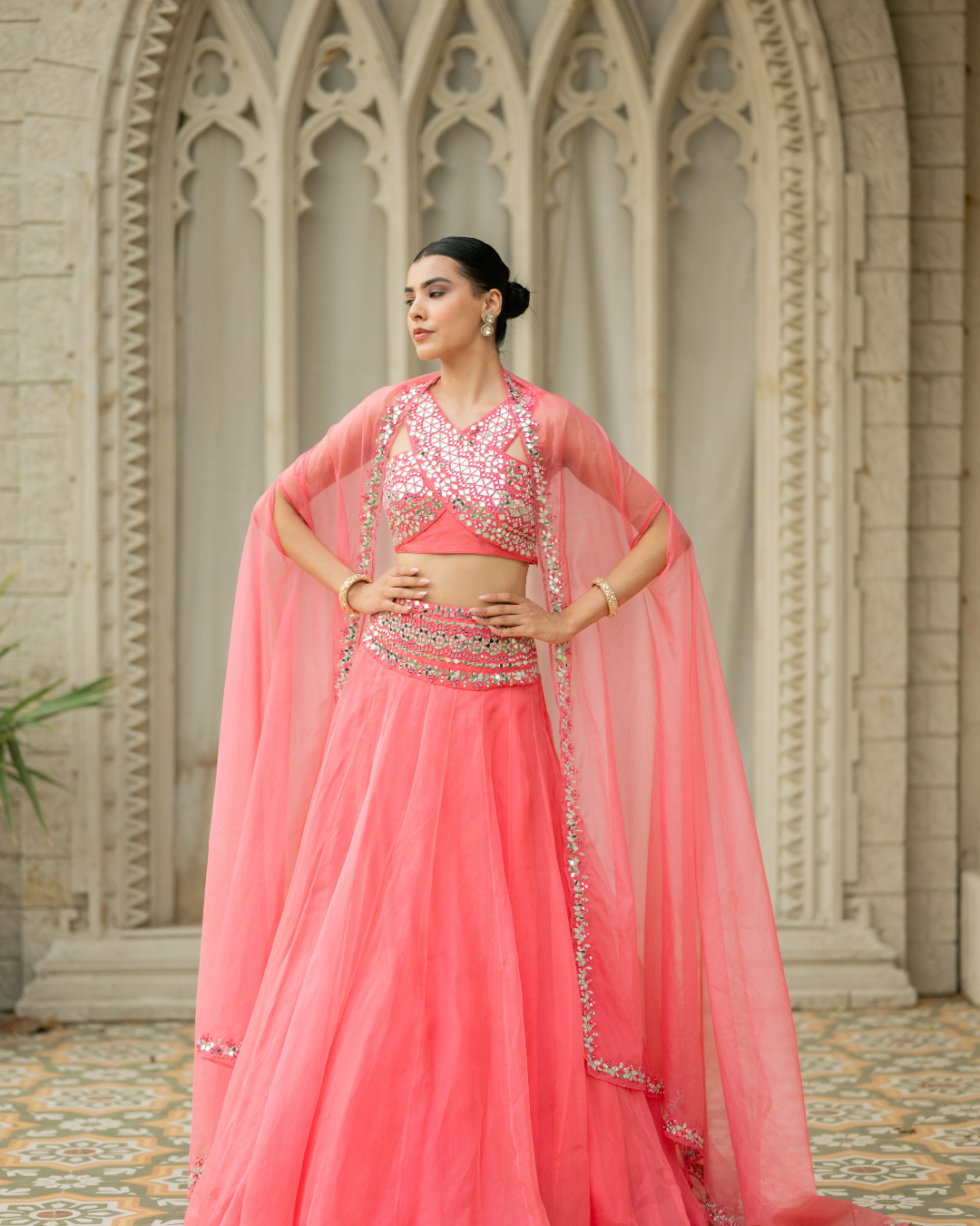 Esha Koul - Pink Skirt Set From Mirror