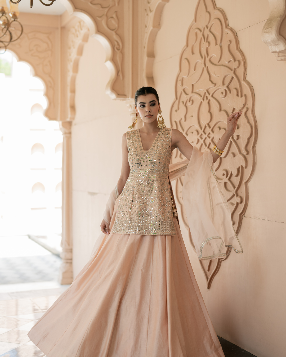 Esha Koul - Pink Skirt Set From Mirror