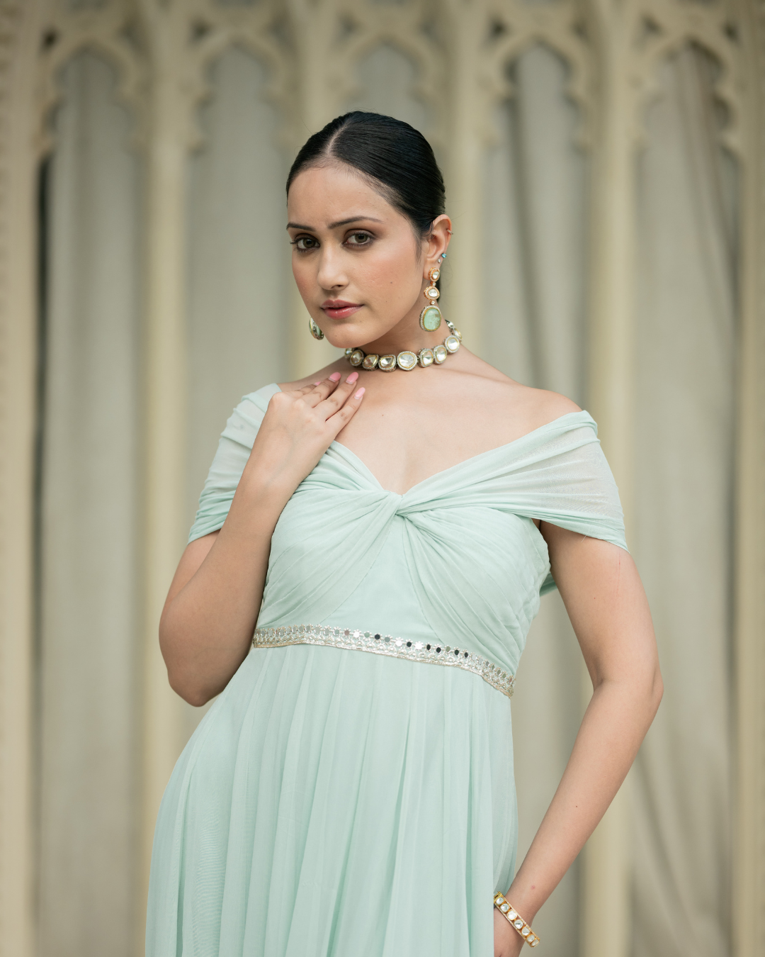Esha Koul - Ice Bue Anarkali From Mirror