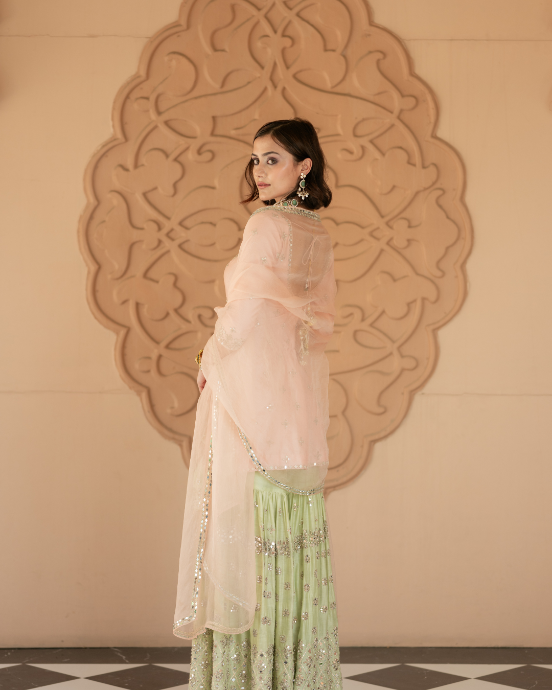 Esha Koul - Pink Skirt Set From Mirror