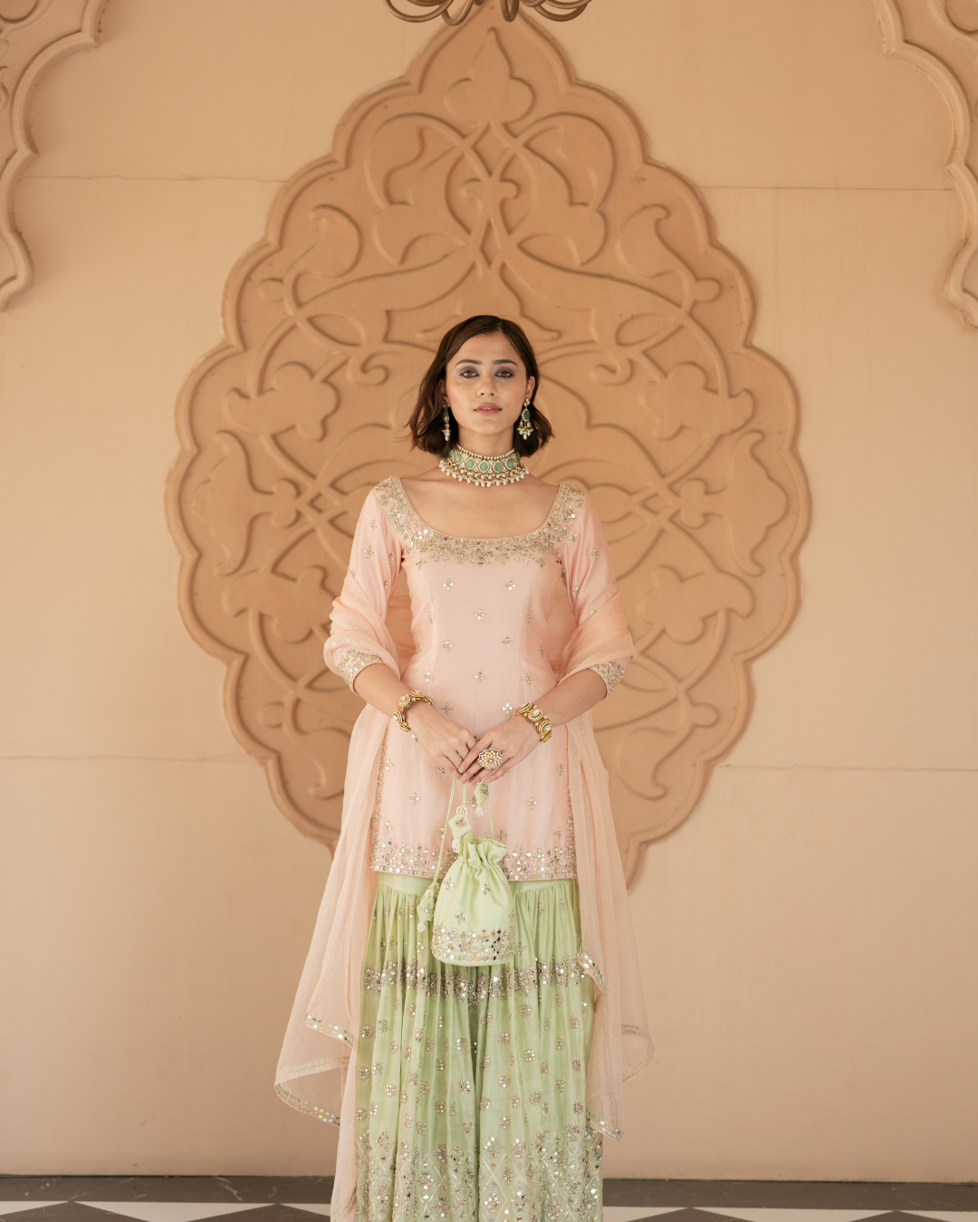 Esha Koul - Pink Skirt Set From Mirror