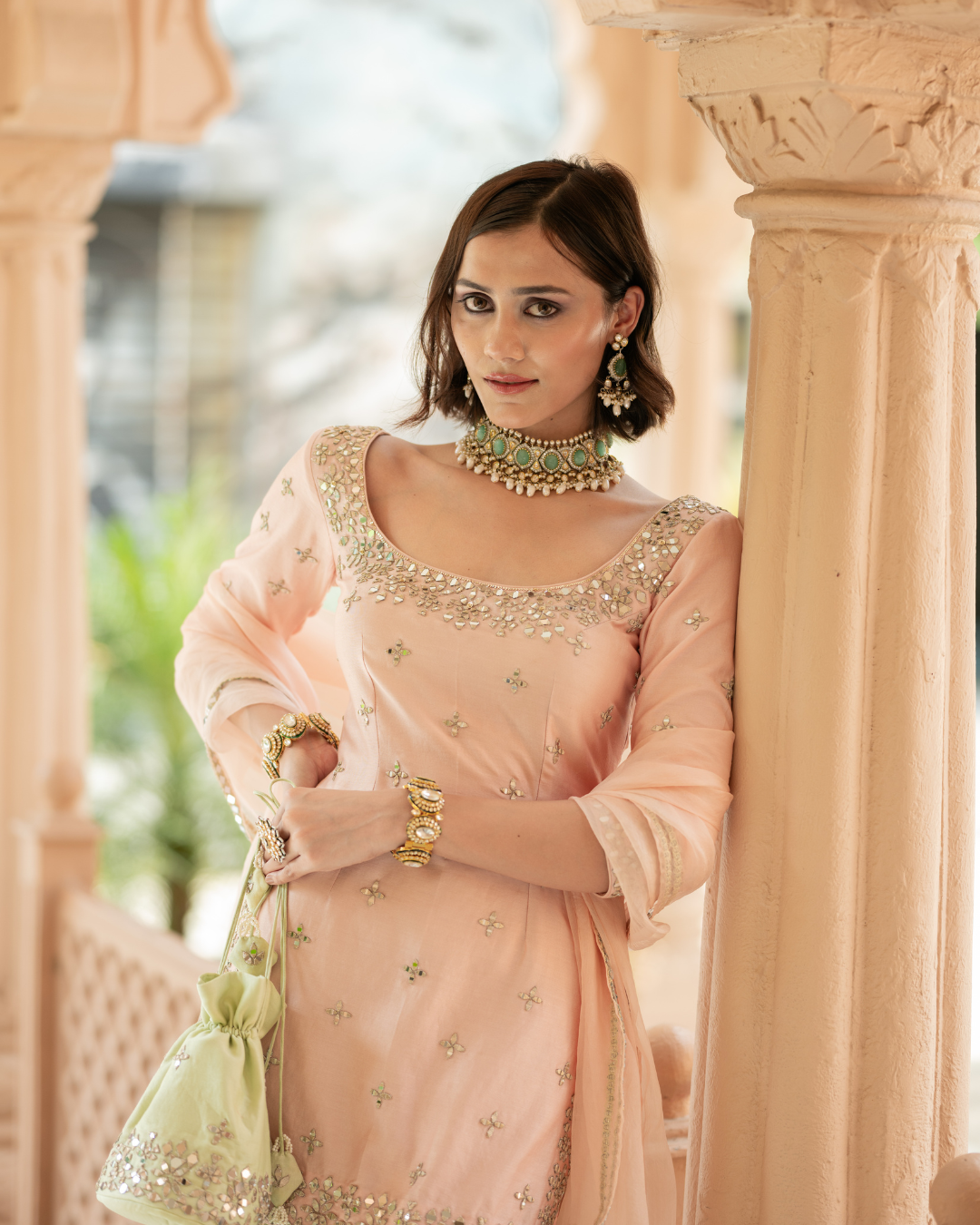 Esha Koul - Pink Skirt Set From Mirror