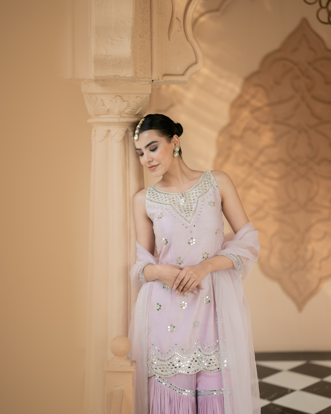Esha Koul - Lilac sharara set From Mirror