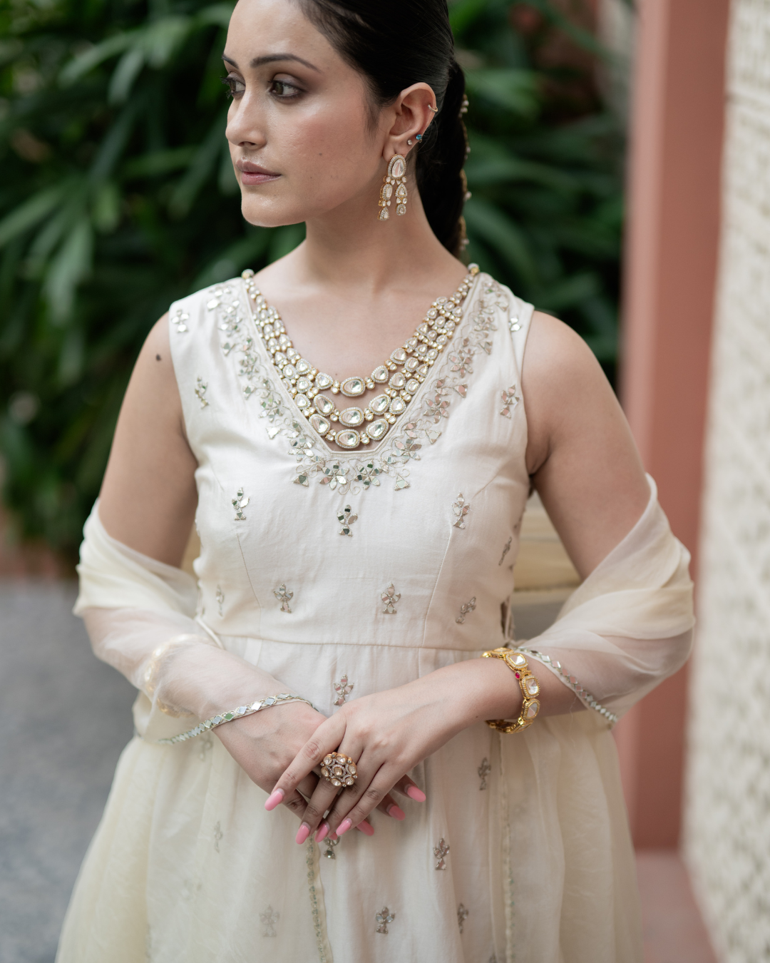 Esha Koul - Off white lehenga set From Mirror