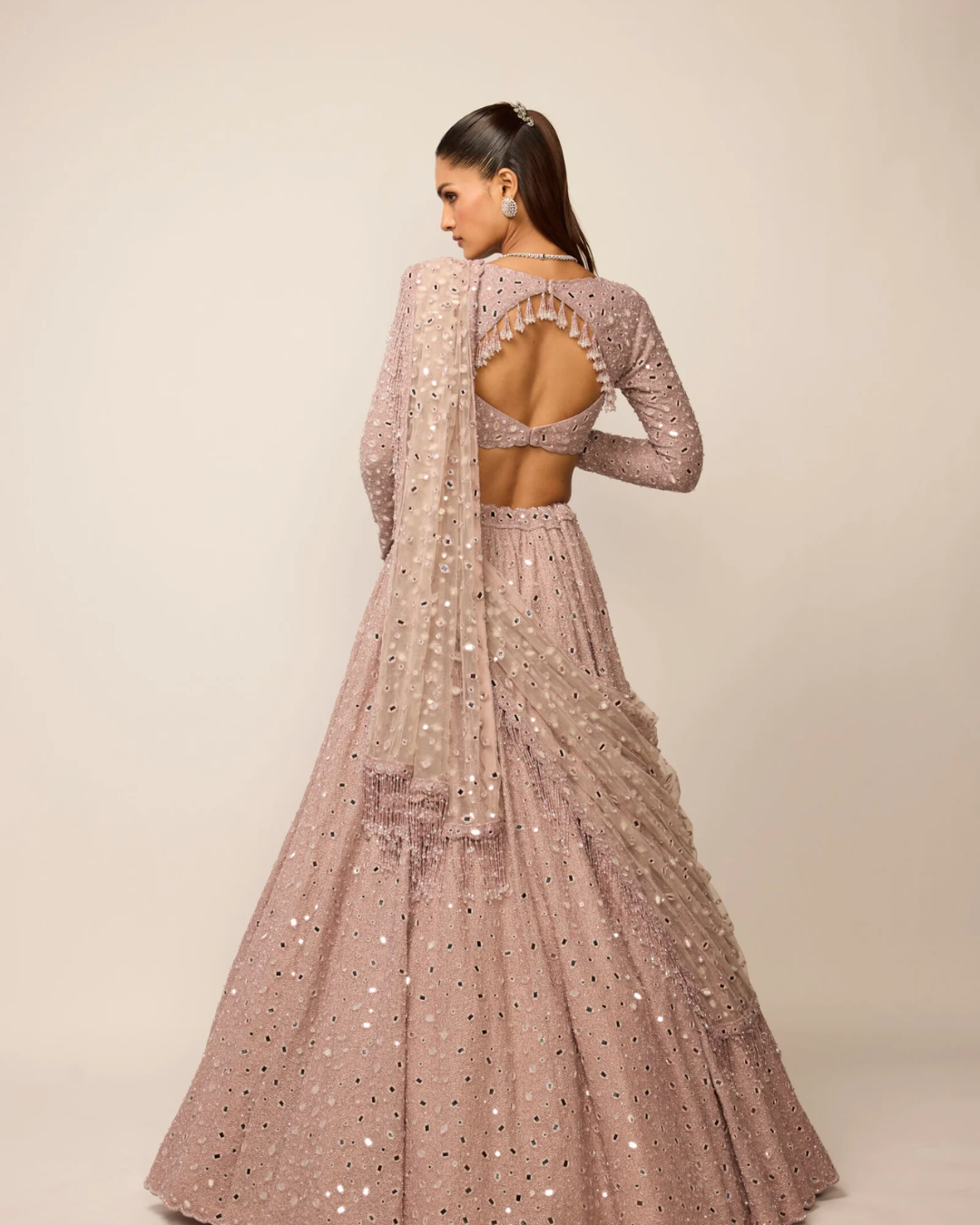 Vvani Vats - Ash Pink Lehenga Set From Ziya