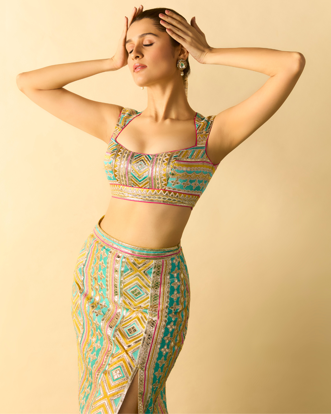 Gopi Vaid - Kashvi Slit Skirt Set From Chaar Bagh