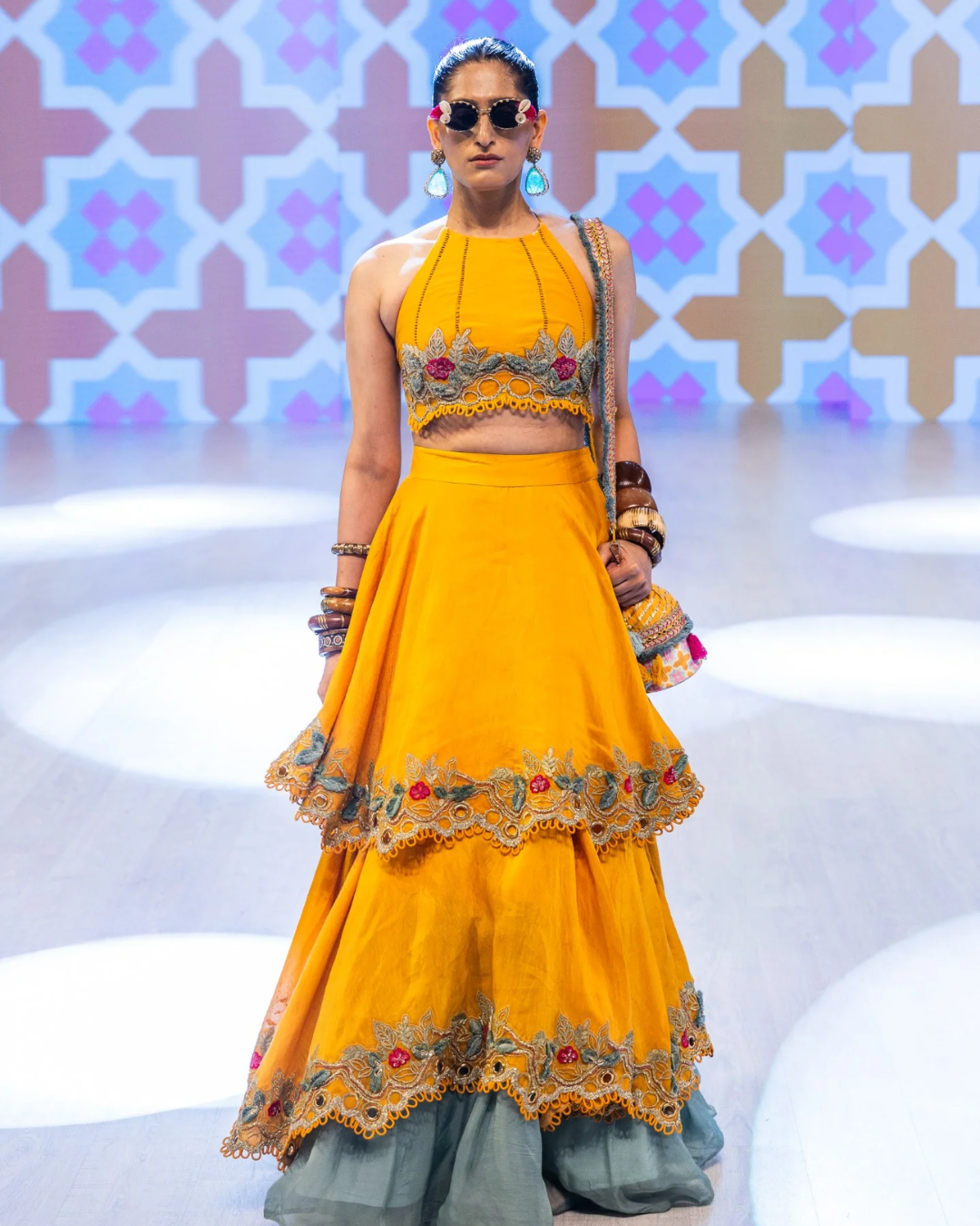 Rishi and Vibhuti - Dawn Lehenga From Rock & Roll