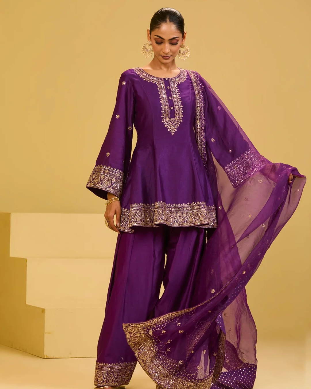 Esha Koul - Purple Salwar Set From Naaz