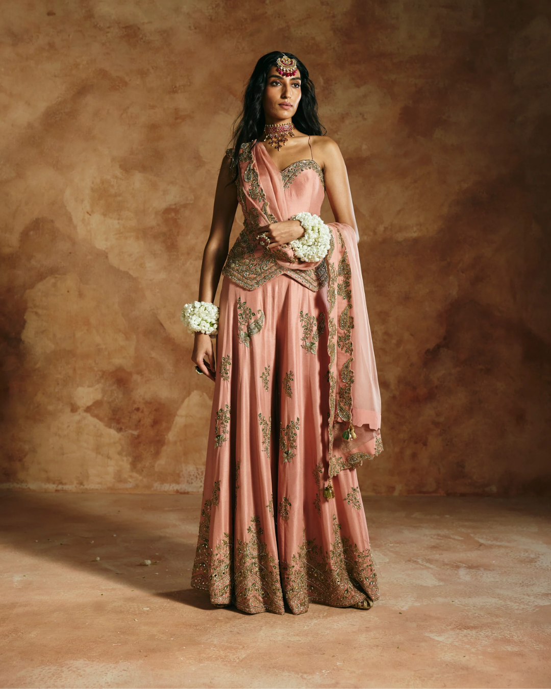 Aman Takyar - Pink Sharara Set From Today's Sindh