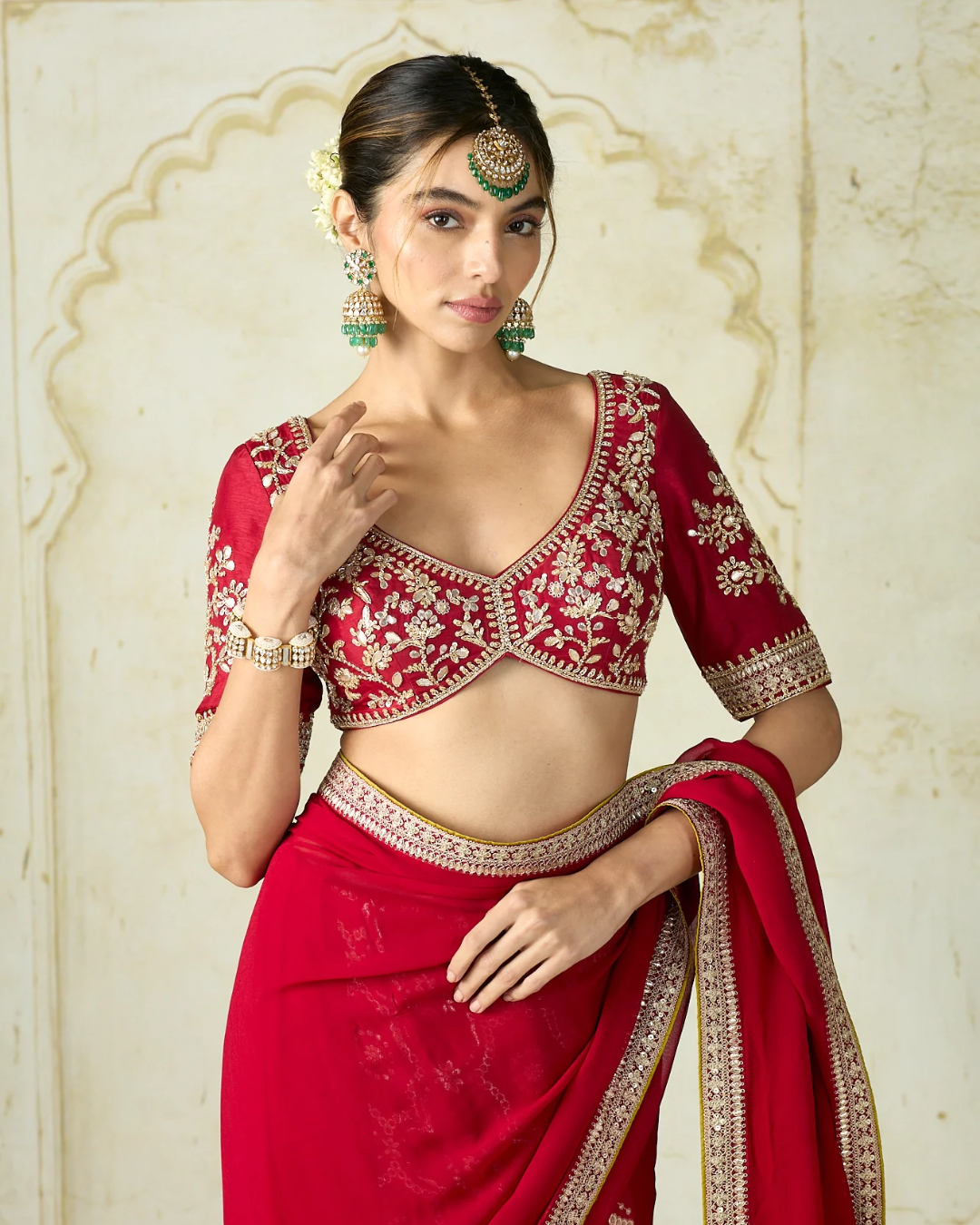 Gopi Vaid - Bhumi Pednekar in Ruqqayah Saree Set From Nizaam
