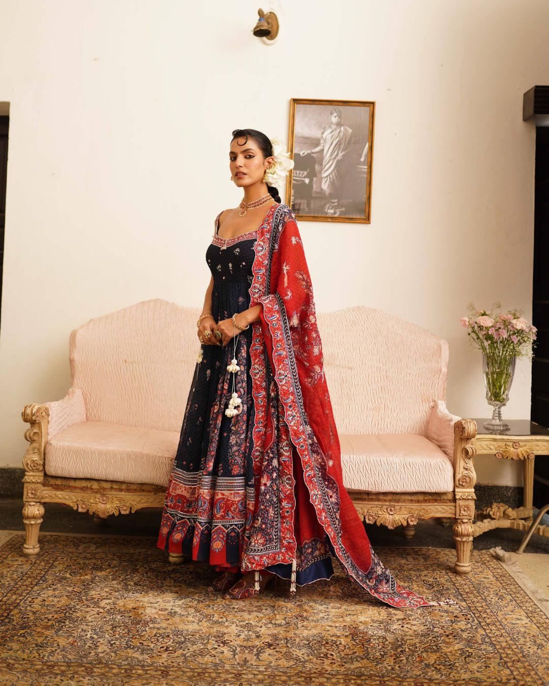 Aditi Gupta - Navy Blue Anarkali